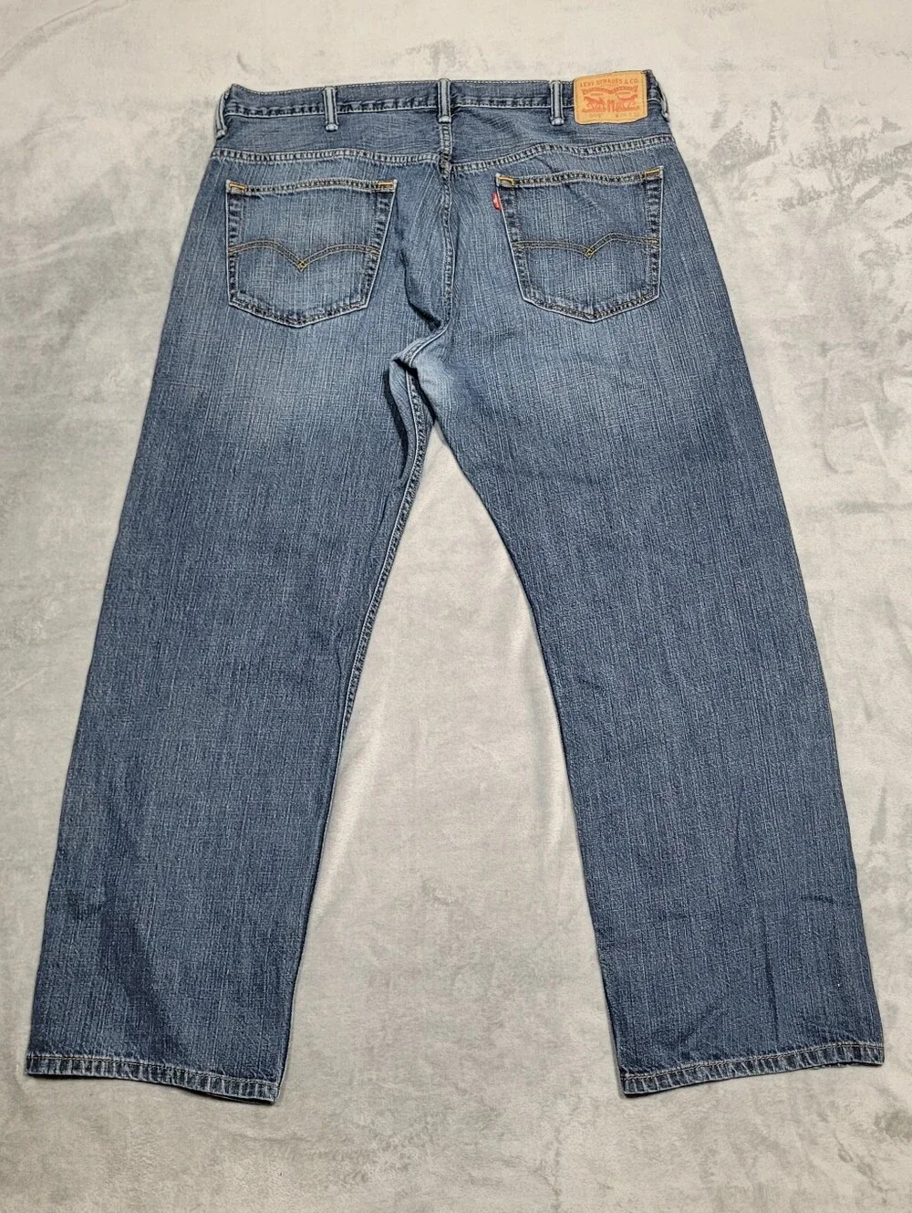 Levi's 569 Loose Straight Fit Denim Jeans Men's 38x32 Blue Med Wash